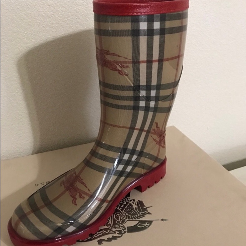 Brand new Burberry rain boots
